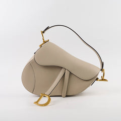 Christian Dior Saddle Bag Beige