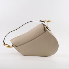 Christian Dior Saddle Bag Beige
