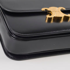 Celine Triomphe Classique Medium Black