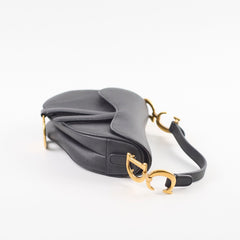 Christian Dior Mini Saddle Bag Black