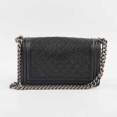 Chanel Caviar Old Medium Boy Bag Black Series 23