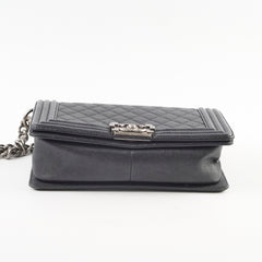 Chanel Caviar Old Medium Boy Bag Black Series 23