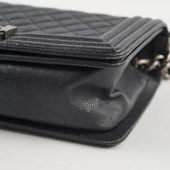 Chanel Caviar Old Medium Boy Bag Black Series 23