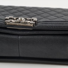 Chanel Caviar Old Medium Boy Bag Black Series 23