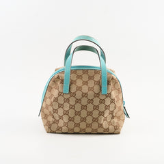 Gucci Balthus Canvas Bag Beige/Blue