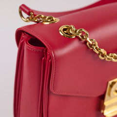 Celine Red C Logo Bag Smooth Calfskin