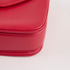 Celine Red C Logo Bag Smooth Calfskin