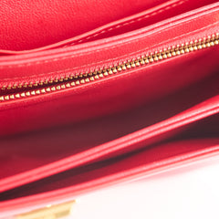 Celine Red C Logo Bag Smooth Calfskin