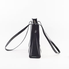 Prada Patent Leather Tote Black