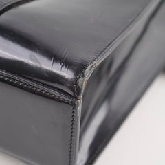 Prada Patent Leather Tote Black