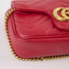 Gucci Supermini Marmont Red