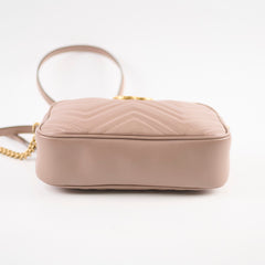 Gucci Marmont Camera Bag Dusty Pink