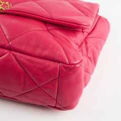 Chanel 19 Large Coral Pink Goatskin