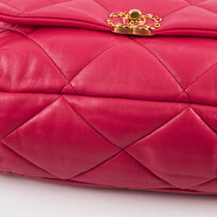 Chanel 19 Large Coral Pink Goatskin