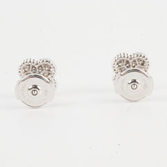 Van Cleef & Arpels Sweet Alhambra White Gold Diamond Earrings