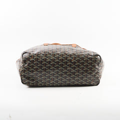 Goyard St Louis PM Black Tan Shoulder Bag