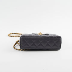 Chanel Mini Kelly Shopping Tote Bag Grey 2024