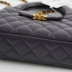 Chanel Mini Kelly Shopping Tote Bag Grey 2024