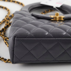 Chanel Mini Kelly Shopping Tote Bag Grey 2024