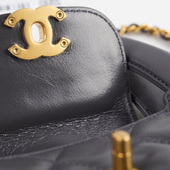 Chanel Mini Kelly Shopping Tote Bag Grey 2024