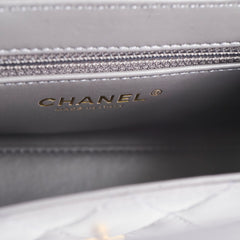Chanel Mini Kelly Shopping Tote Bag Grey 2024