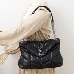 Saint Laurent Medium Puffer Black