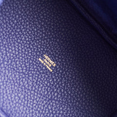 Hermes Picotin 18 Clemence Blue Encre Stamp Z