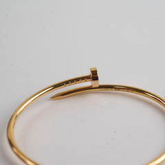 Cartier Juste En Clou JUC Small Model Pink Gold Size 16