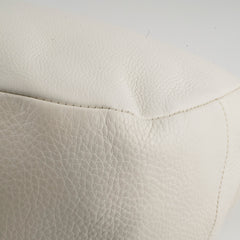 Prada Leather Shoulder Hobo Bag White