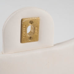 Chanel Mini Square Lambskin Pearl Crush White Series 30