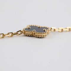 Van Cleef & Arpels Vintage 5 Motifs Alhambra Bracelet Onyx