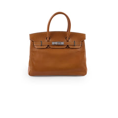 Hermes Birkin 30 Gold PHW F Square Stamp