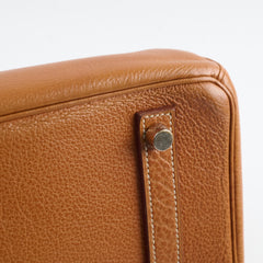 Hermes Birkin 30 Gold PHW F Square Stamp