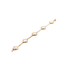 Van Cleef & Arpels Vintage Alhambra 5 Motifs Bracelet MOP