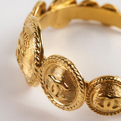 Chanel Medallion CC Cuff Bracelet Large Size