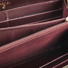 Chanel Caviar Zip Around Wallet Black Series 19