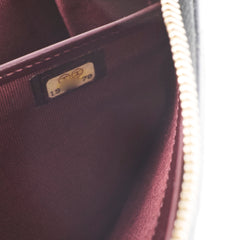 Chanel Caviar Zip Around Wallet Black Series 19