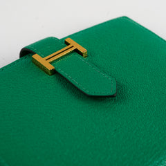 Hermes Bearn Wallet Cherve Menthe