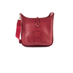 Hermes Evelyn 29 Rouge H Stamp Square i
