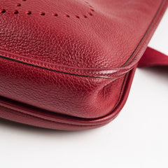 Hermes Evelyn 29 Rouge H Stamp Square i