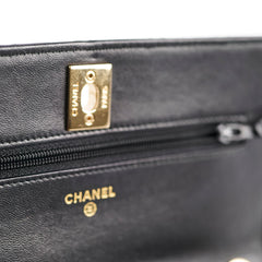 Chanel Trendy CC Lambskin Wallet on Chain WOC Black Series 24