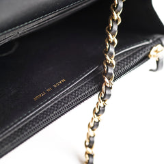 Chanel Trendy CC Lambskin Wallet on Chain WOC Black Series 24