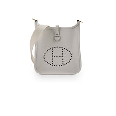 Hermes Evelyne 16 New White Clemence B Stamp