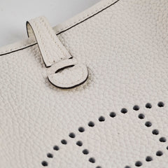 Hermes Evelyne 16 New White Clemence B Stamp