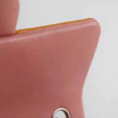 Chanel Extra Mini Patent Leather Orange Pink Lining