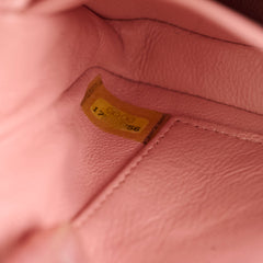 Chanel Extra Mini Patent Leather Orange Pink Lining