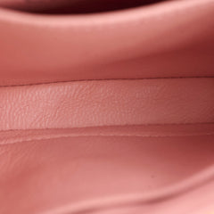 Chanel Extra Mini Patent Leather Orange Pink Lining