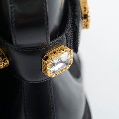 Gucci Ankle Boots with Detatchable Crystal Straps 38