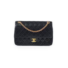 Chanel Vintage Medium Classic Flap Bag Black