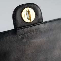 Chanel Vintage Medium Classic Flap Bag Black